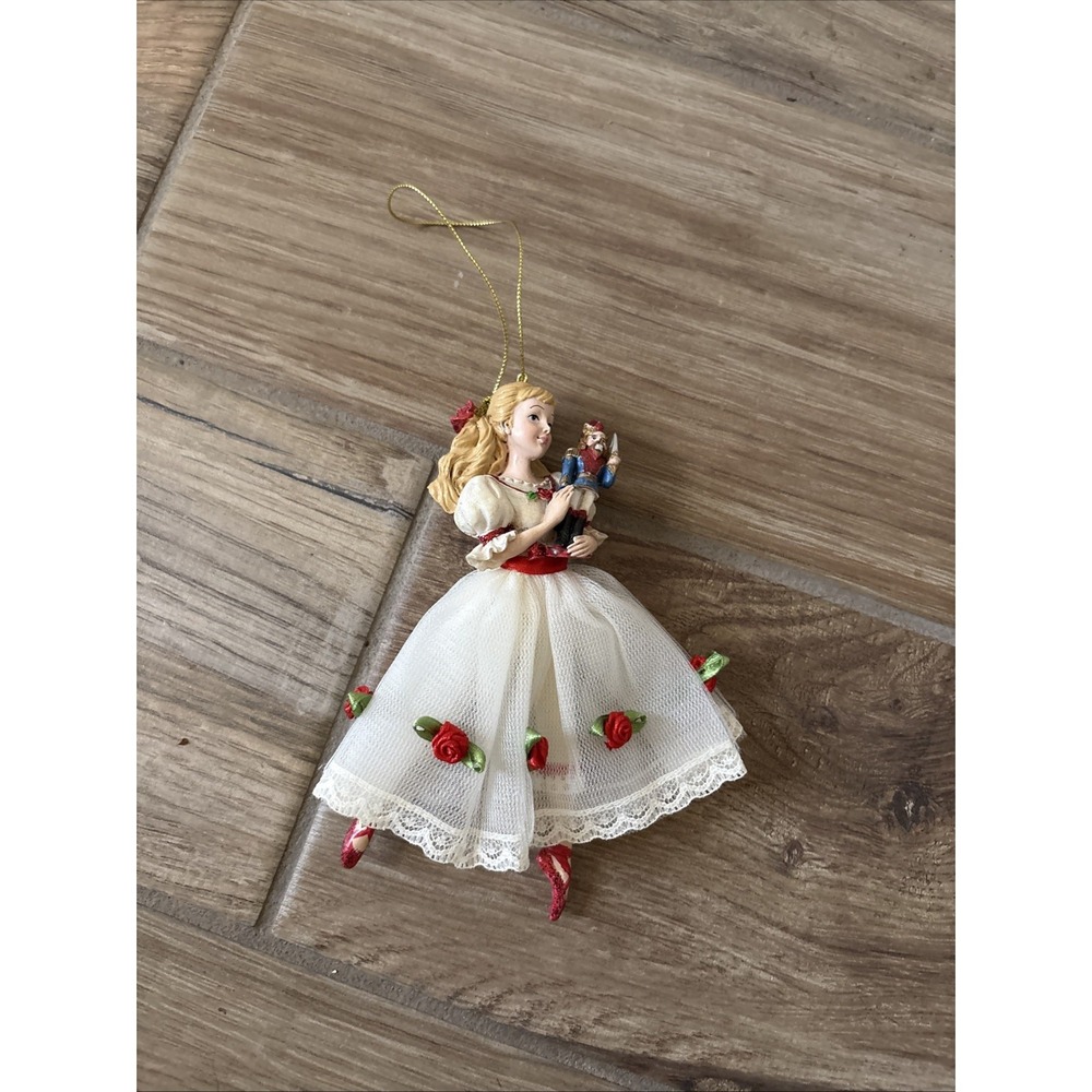 Kurt Adler 6" Resin Clara Nutcracker Christmas Ornament Ballet Collectible